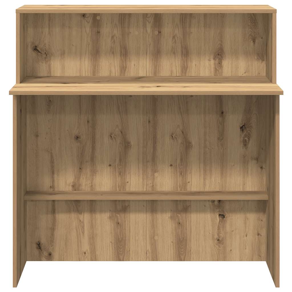 Reception Desk Artisan Oak 100x50x103.5 cm Engineered Wood