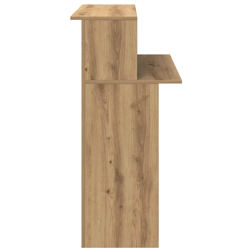 Reception Desk Artisan Oak 100x50x103.5 cm Engineered Wood