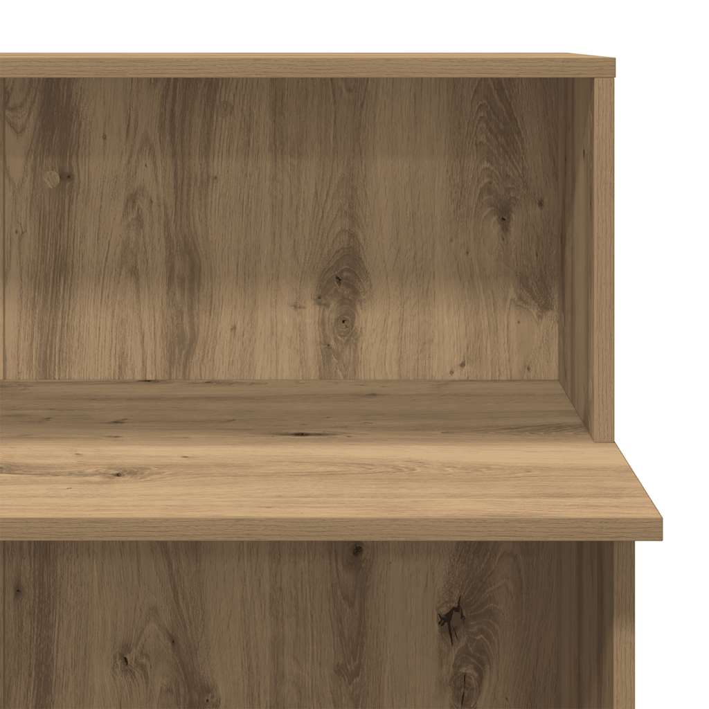 Reception Desk Artisan Oak 100x50x103.5 cm Engineered Wood
