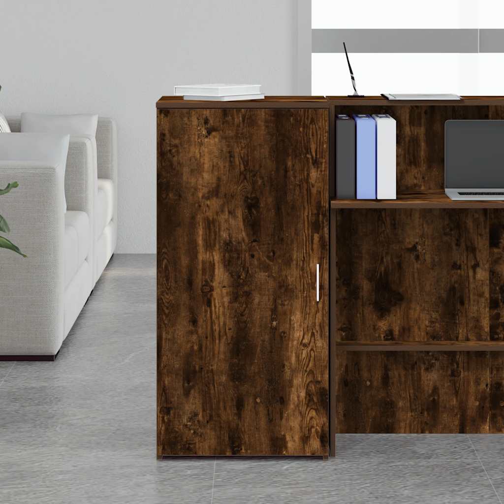 Storage Cabinet Smoked Oak 50x45x103.5 cm Engineered Wood