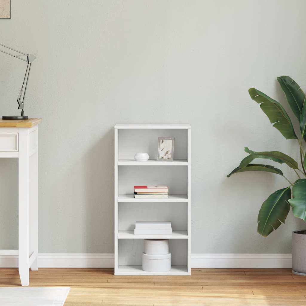 Side Cabinet ODDA White 40x24x79 cm Solid Wood Pine