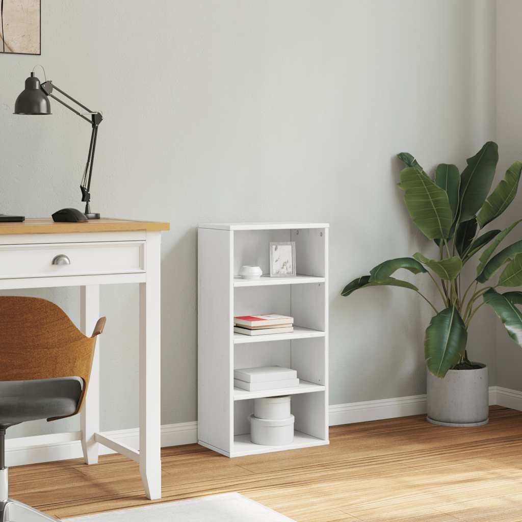 Side Cabinet ODDA White 40x24x79 cm Solid Wood Pine