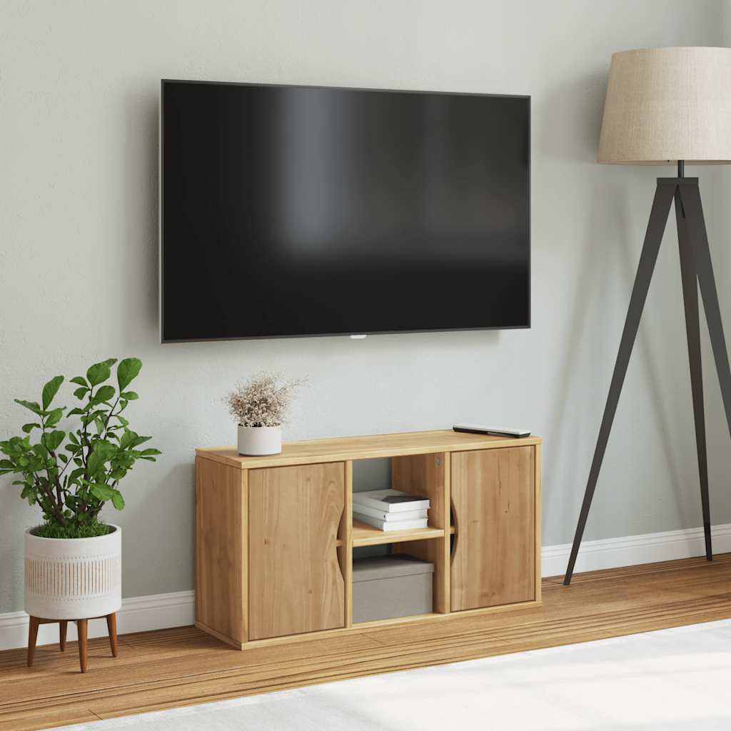 TV Cabinet ODDA 79x24x40 cm Solid Wood Pine