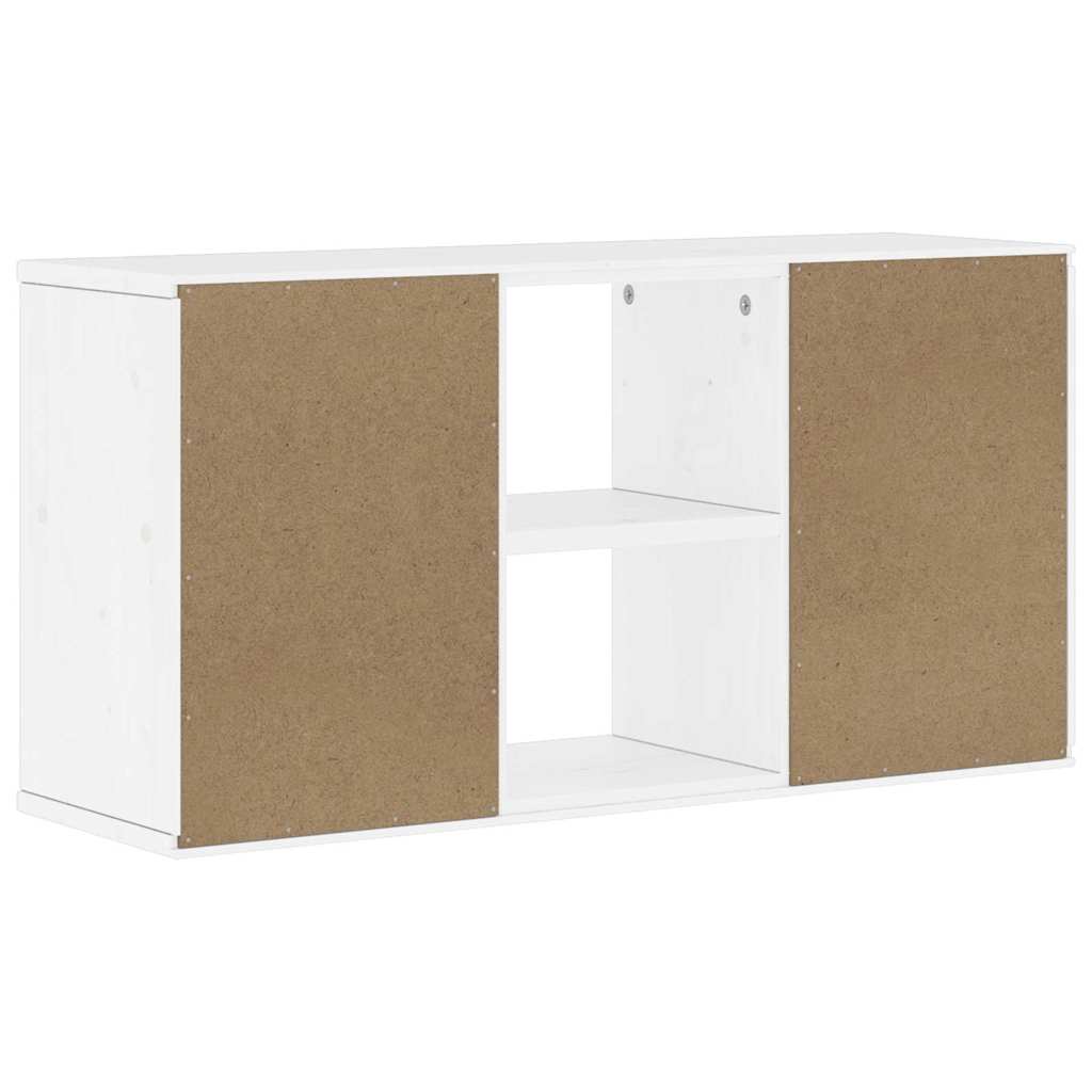 TV Cabinet ODDA White 79x24x40 cm Solid Wood Pine
