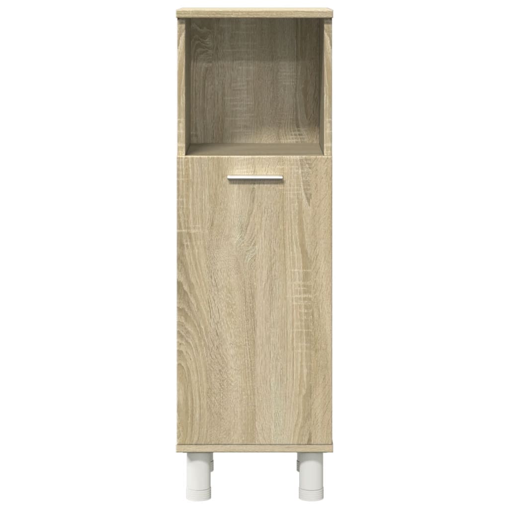3 Piece Bathroom Furniture set Sonoma Oak Engineered Wood