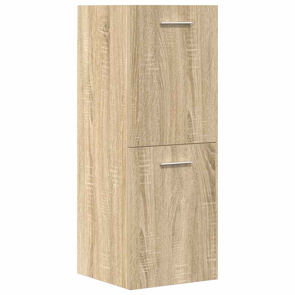 4 Piece Bathroom Furniture Set Sonoma Oak Engineered Wood