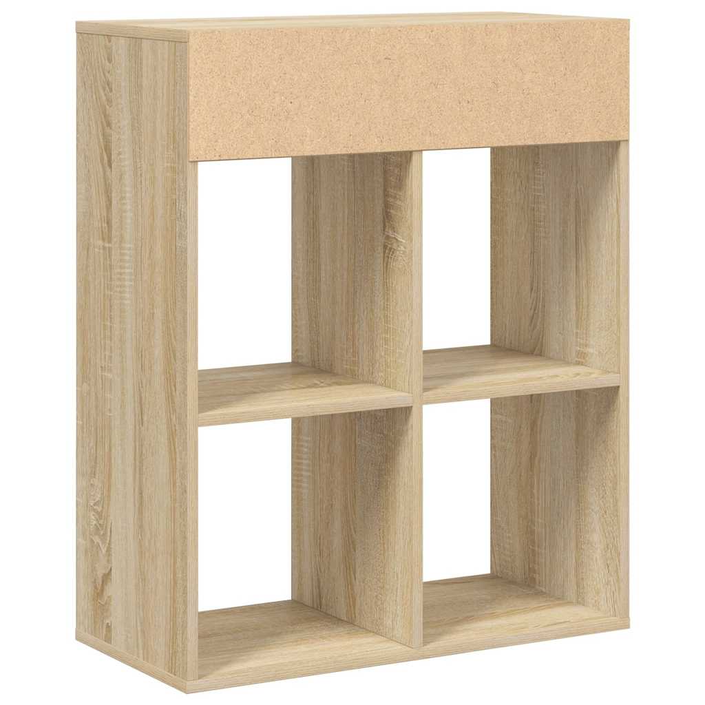 Book Cabinet Sonoma Oak 66x31x80 cm Engineered Wood