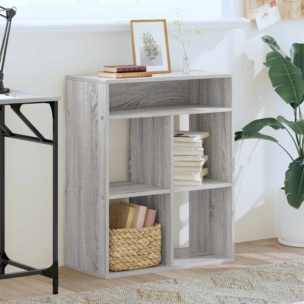 Book Cabinet Grey Sonoma 66x31x80 cm Engineered Wood