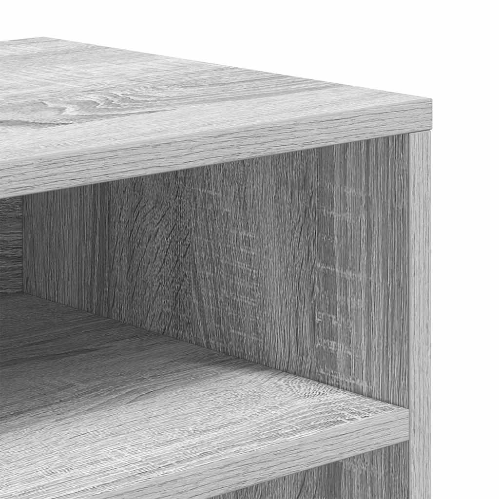 Book Cabinet Grey Sonoma 66x31x80 cm Engineered Wood
