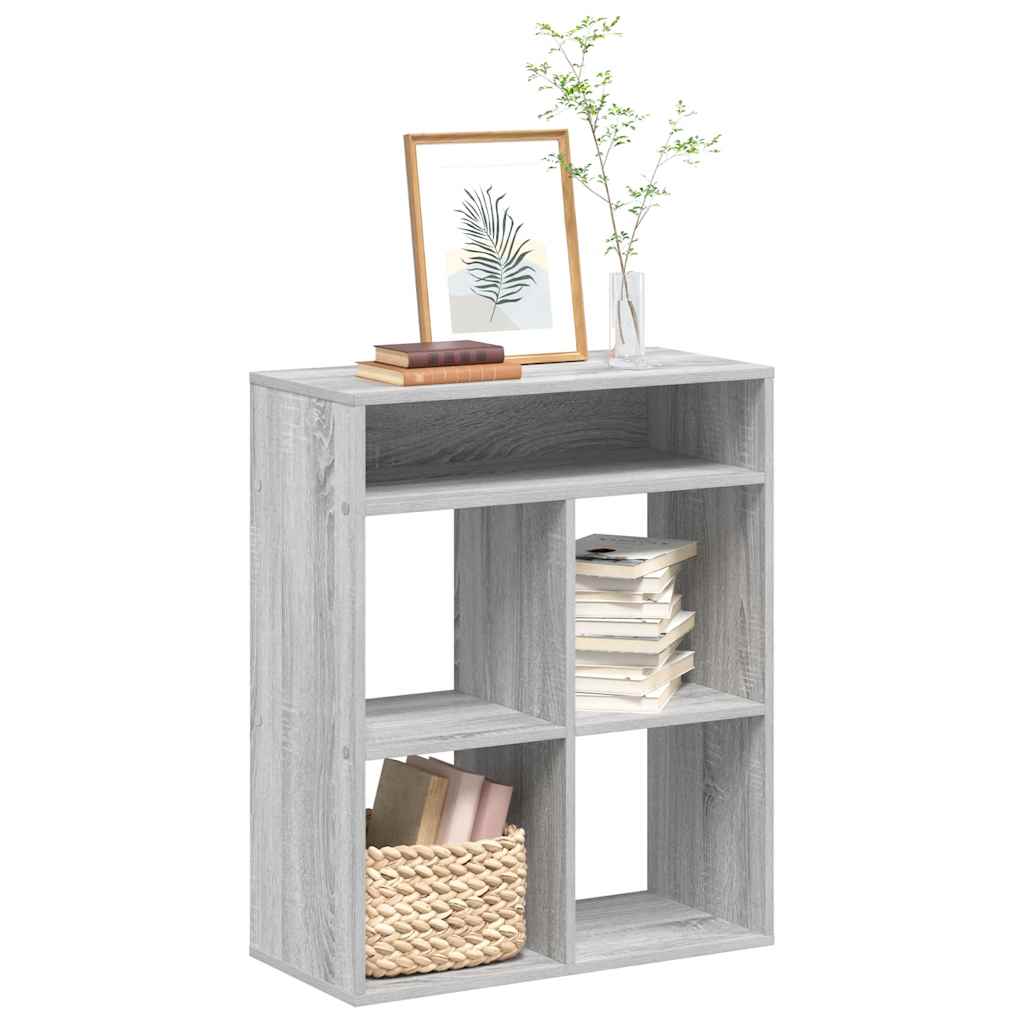 Book Cabinet Grey Sonoma 66x31x80 cm Engineered Wood