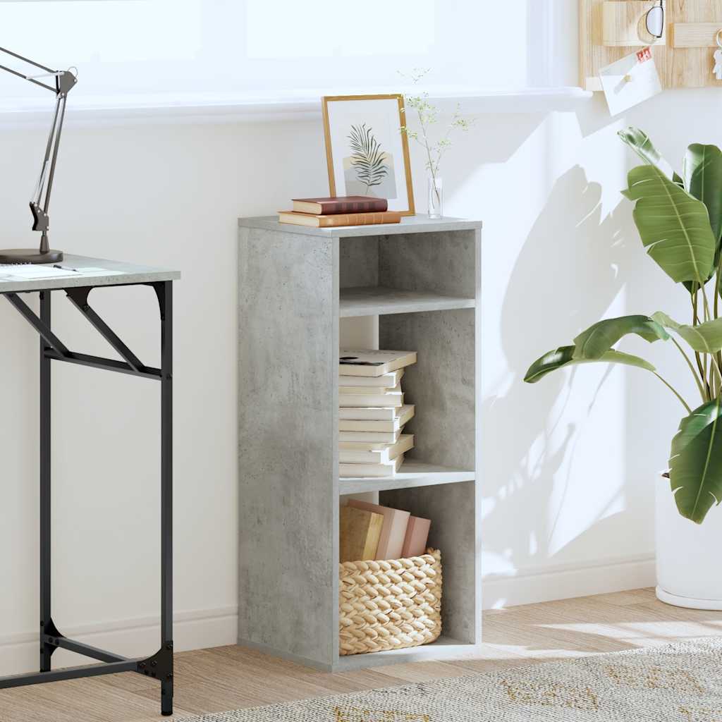 Book Cabinet Concrete Grey 34x31x80 cm Engineered Wood