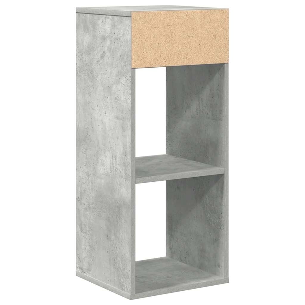 Book Cabinet Concrete Grey 34x31x80 cm Engineered Wood