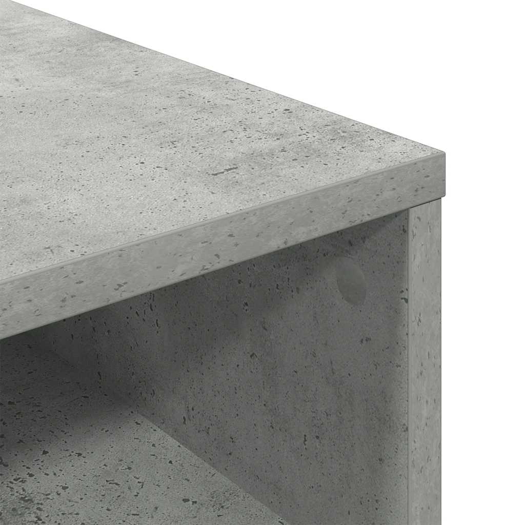 Book Cabinet Concrete Grey 34x31x80 cm Engineered Wood