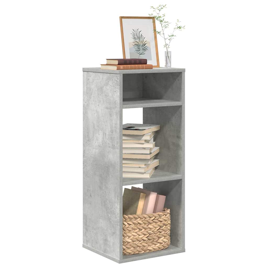 Book Cabinet Concrete Grey 34x31x80 cm Engineered Wood