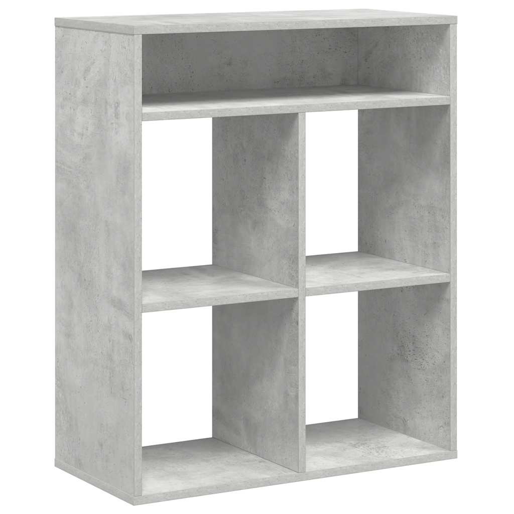 Book Cabinet Concrete Grey 66x31x80 cm Engineered Wood