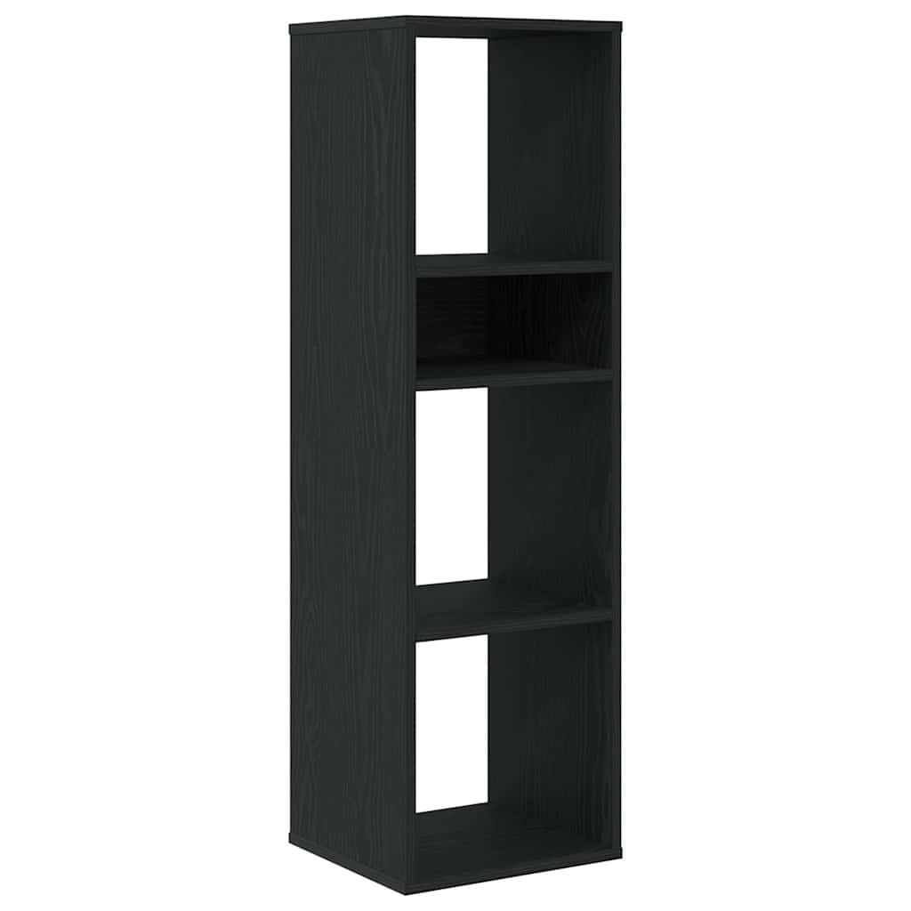 Book Cabinet Black 34x31x112 cm Engineered Wood