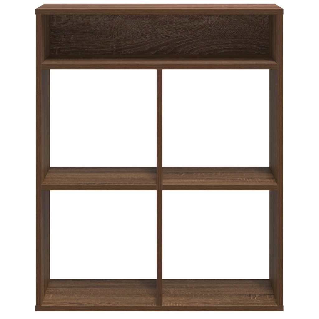 Book Cabinet Brown Oak 66x31x80 cm Engineered Wood