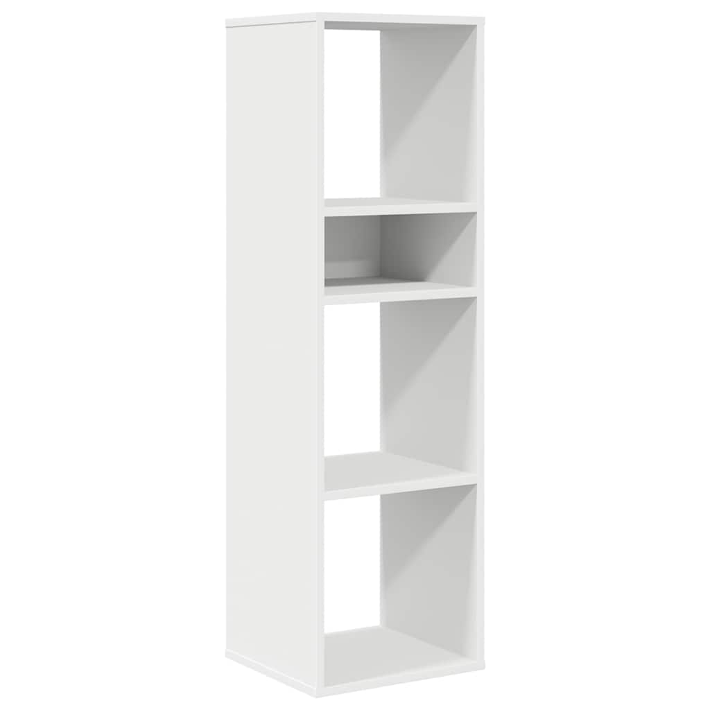 Book Cabinet White 34x31x112 cm Engineered Wood