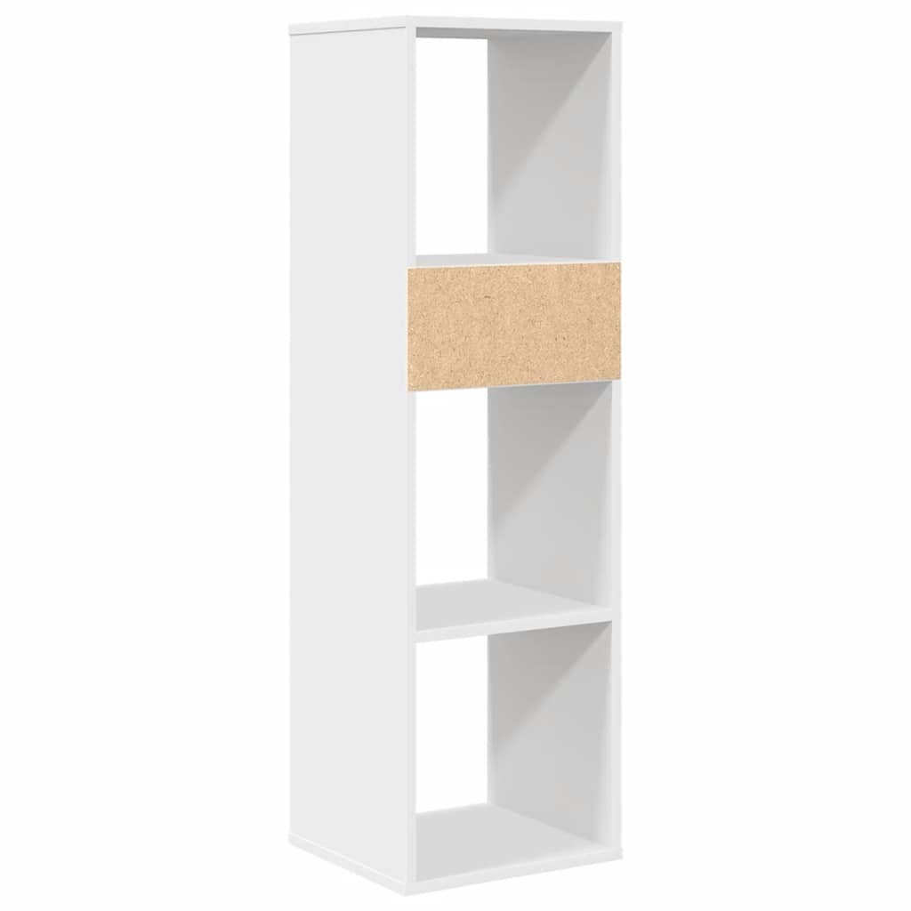 Book Cabinet White 34x31x112 cm Engineered Wood