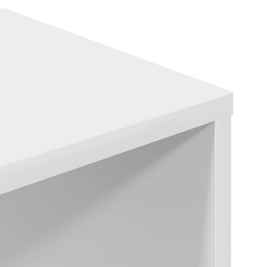 Book Cabinet White 34x31x112 cm Engineered Wood