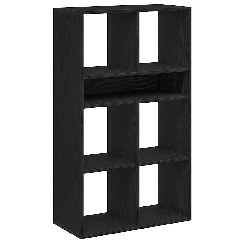 Book Cabinet Black 66x31x112 cm Engineered Wood