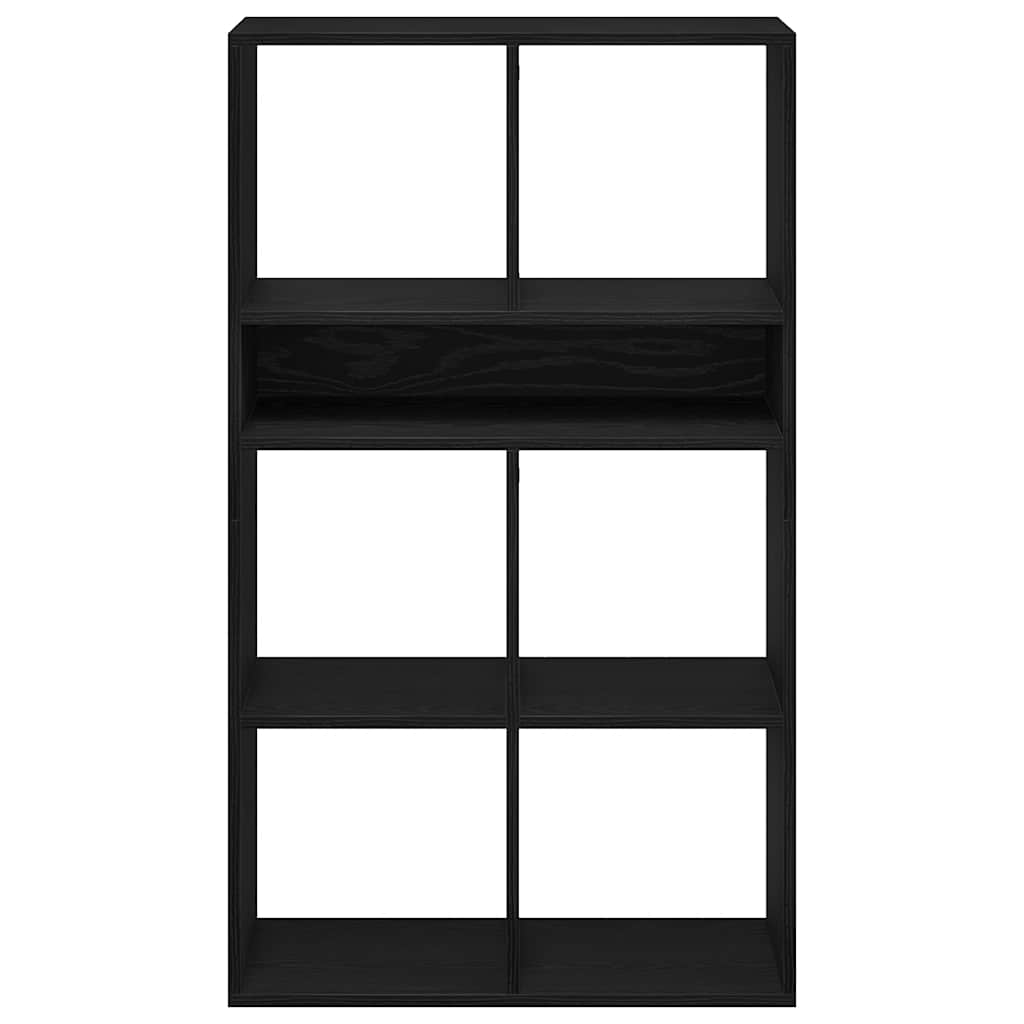 Book Cabinet Black 66x31x112 cm Engineered Wood