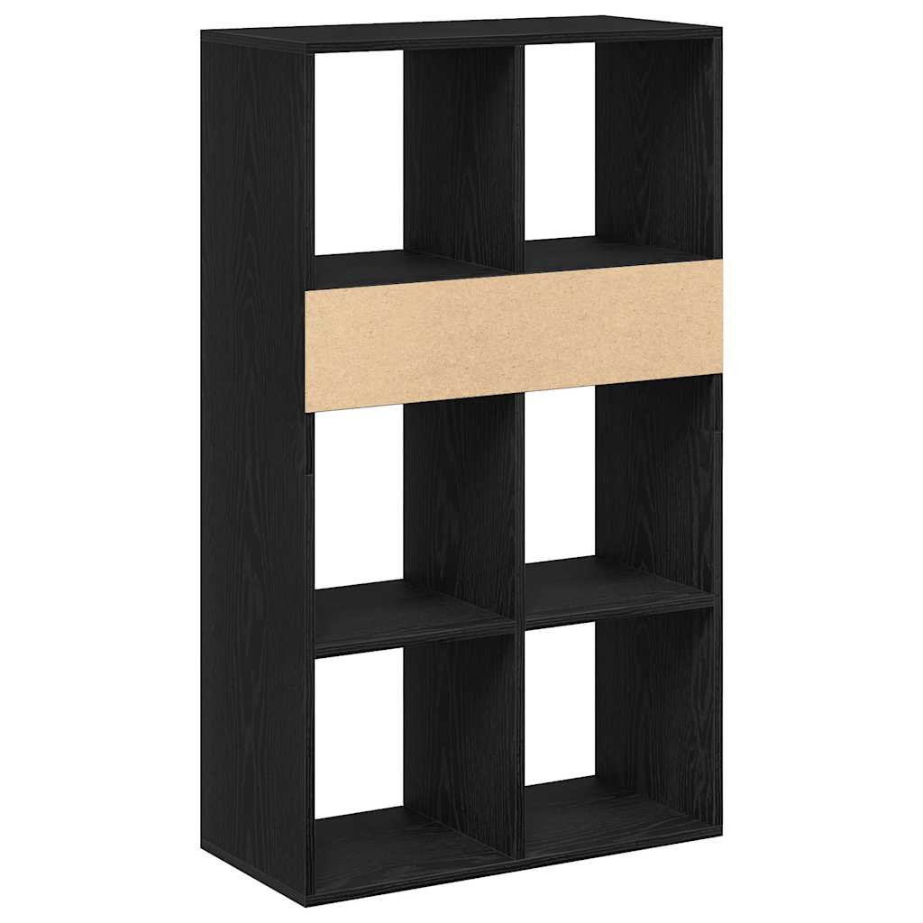 Book Cabinet Black 66x31x112 cm Engineered Wood