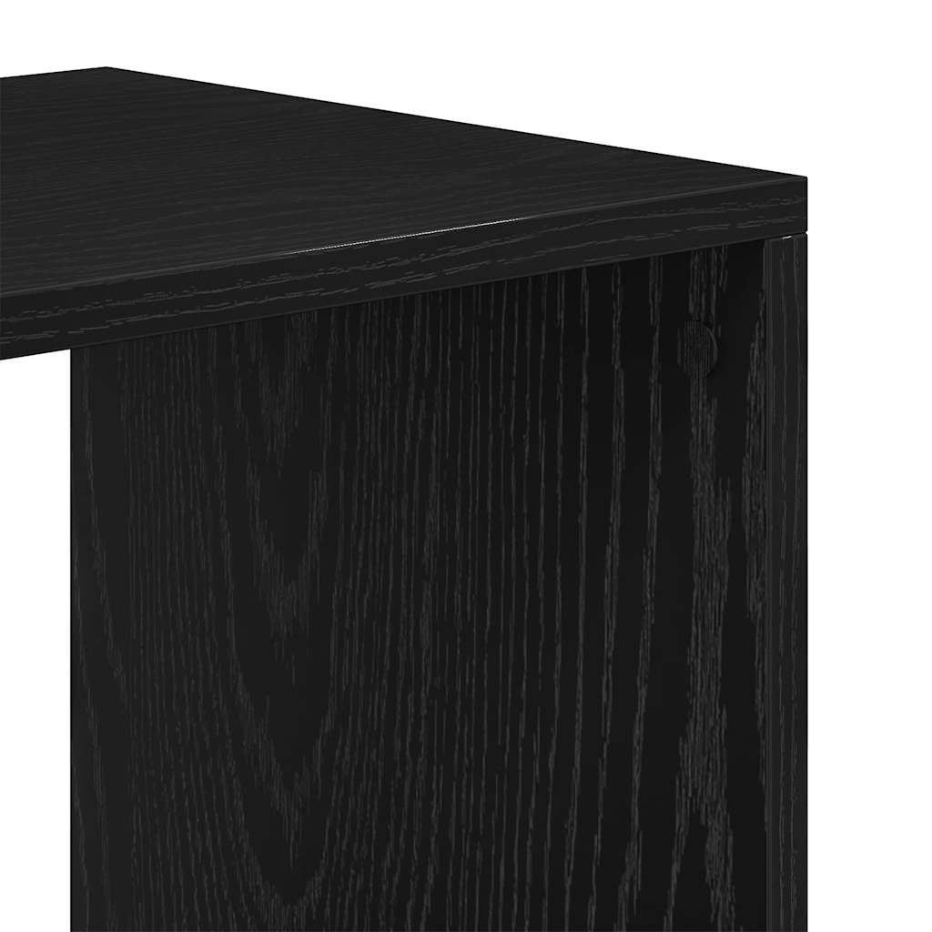 Book Cabinet Black 66x31x112 cm Engineered Wood