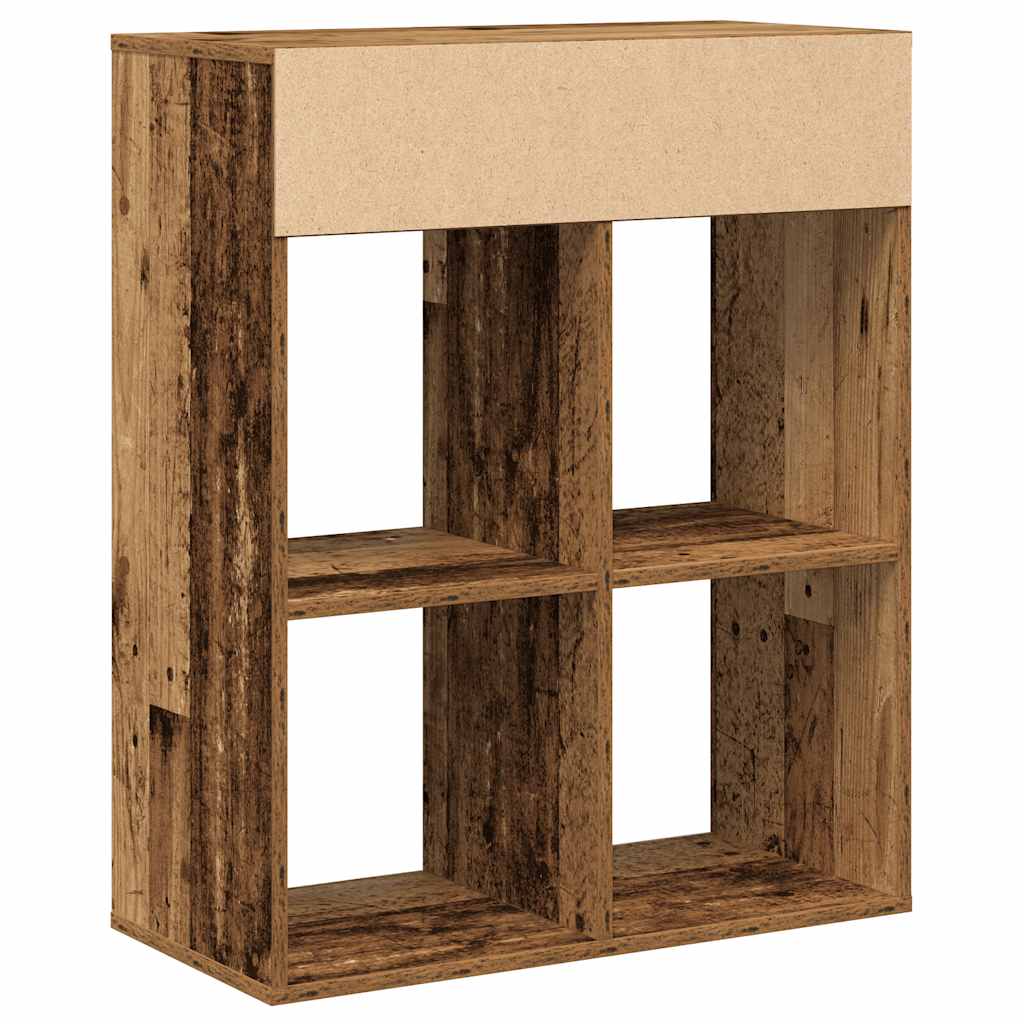 Book Cabinet Old Wood 66x31x80 cm Engineered Wood