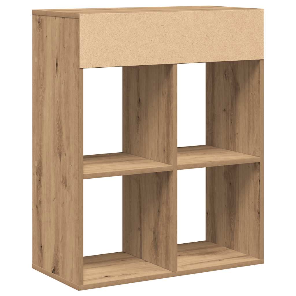 Book Cabinet Artisan Oak 66x31x80 cm Engineered Wood