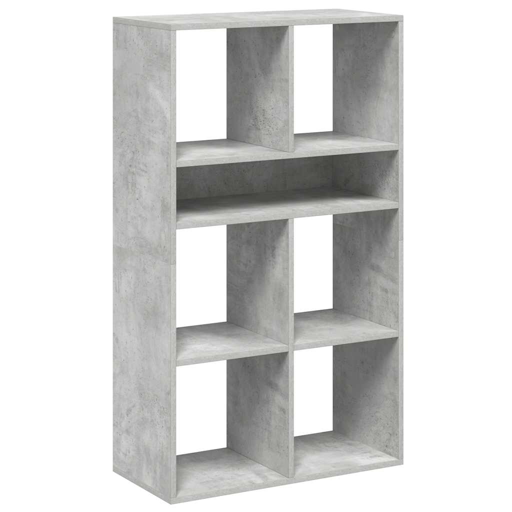 Book Cabinet Concrete Grey 66x31x112 cm Engineered Wood