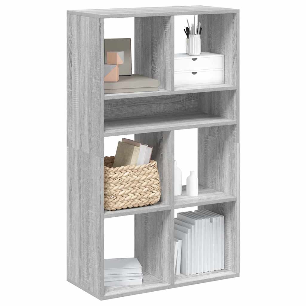Book Cabinet Grey Sonoma 66x31x112 cm Engineered Wood