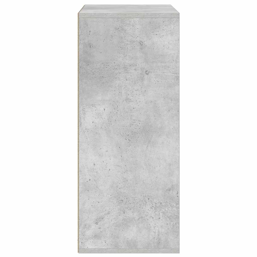Book Cabinet Concrete Grey 60x30x71.5 cm Engineered Wood