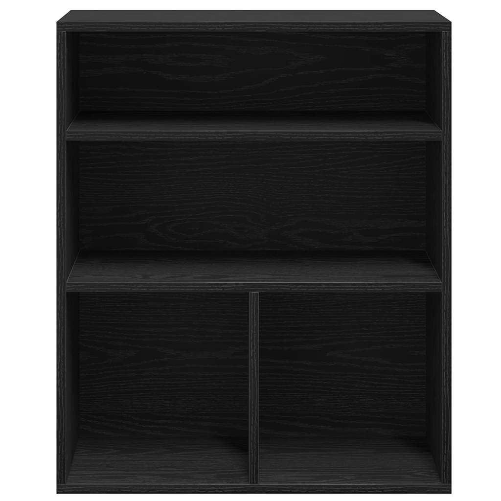 Book Cabinet Black 60x30x71.5 cm Engineered Wood