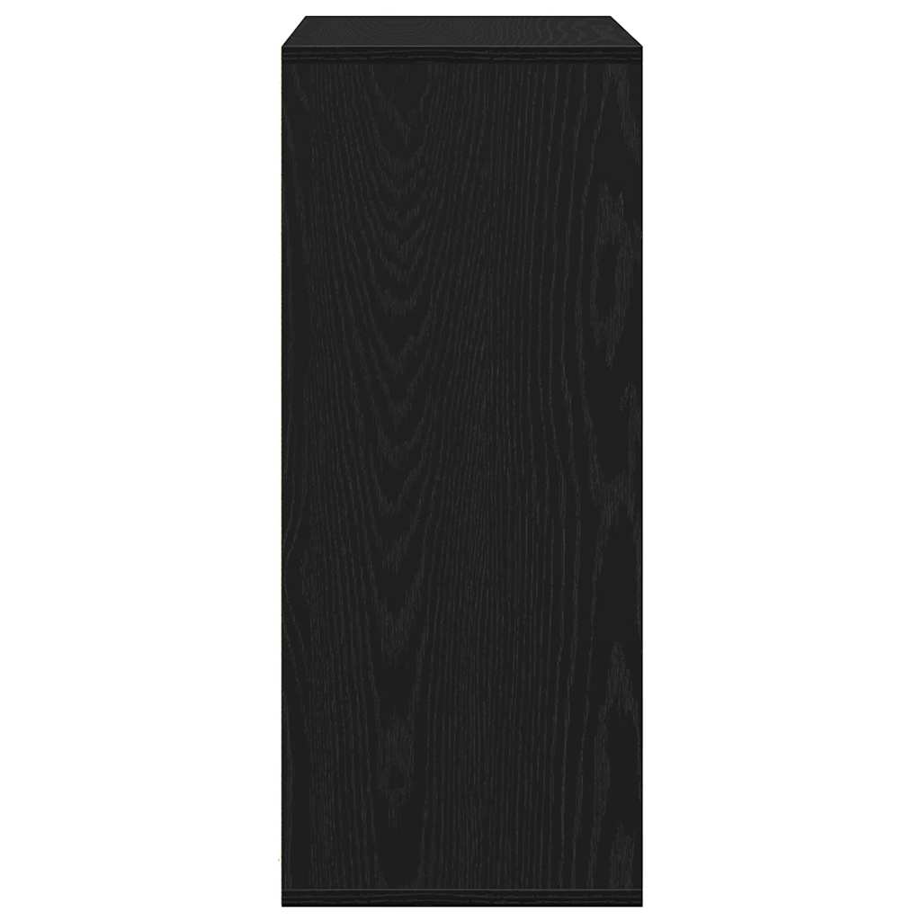 Book Cabinet Black 60x30x71.5 cm Engineered Wood