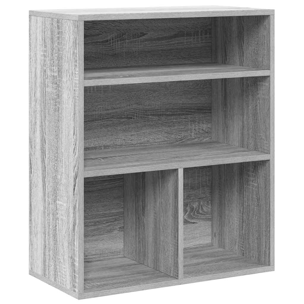 Book Cabinet Grey Sonoma 60x30x71.5 cm Engineered Wood