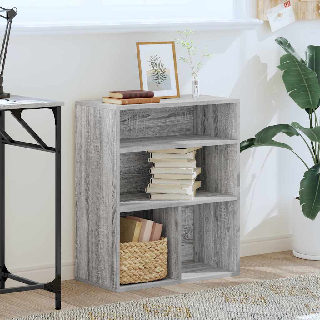 Book Cabinet Grey Sonoma 60x30x71.5 cm Engineered Wood