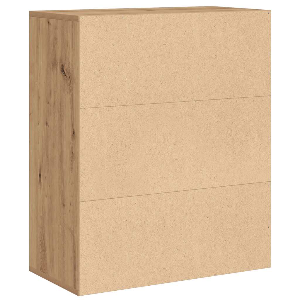 Book Cabinet Artisan Oak 60x30x71.5 cm Engineered Wood