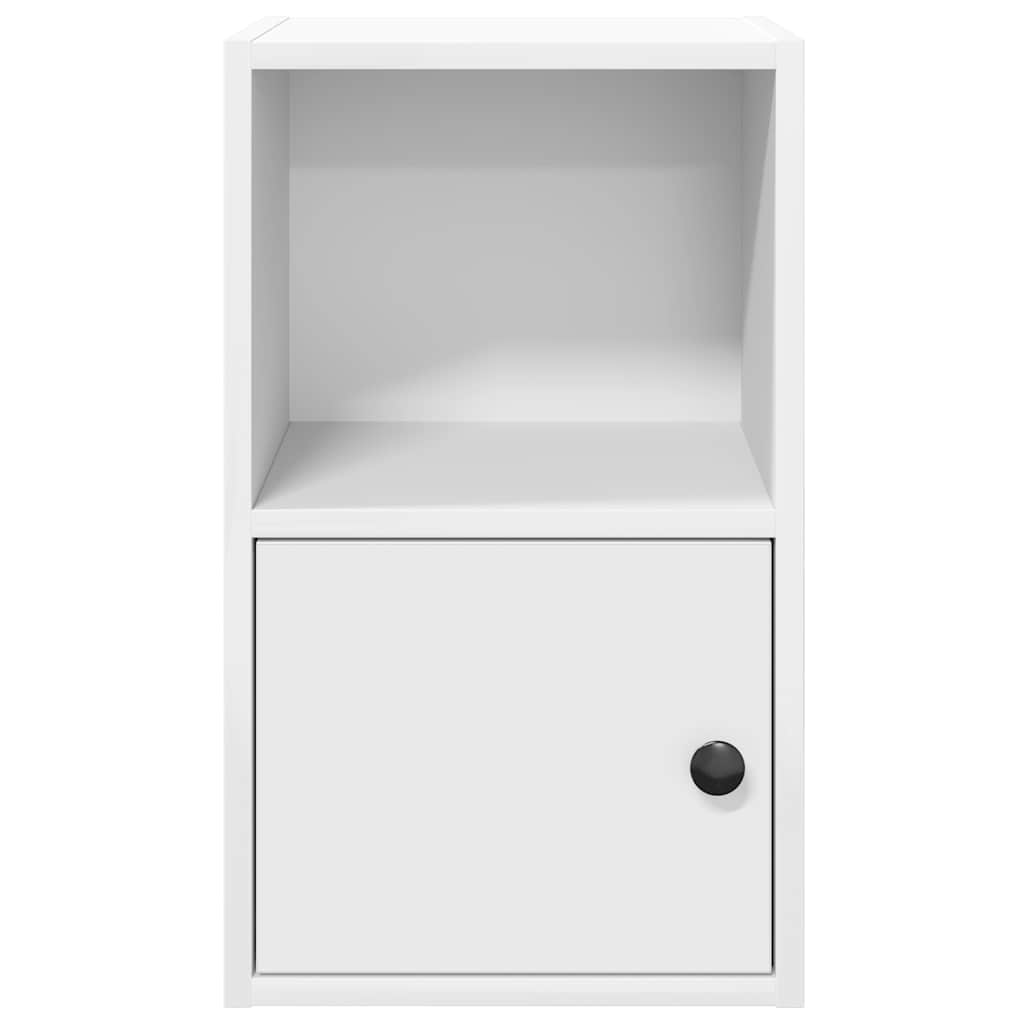 Bookcase White 31x24x52 cm Engineered Wood