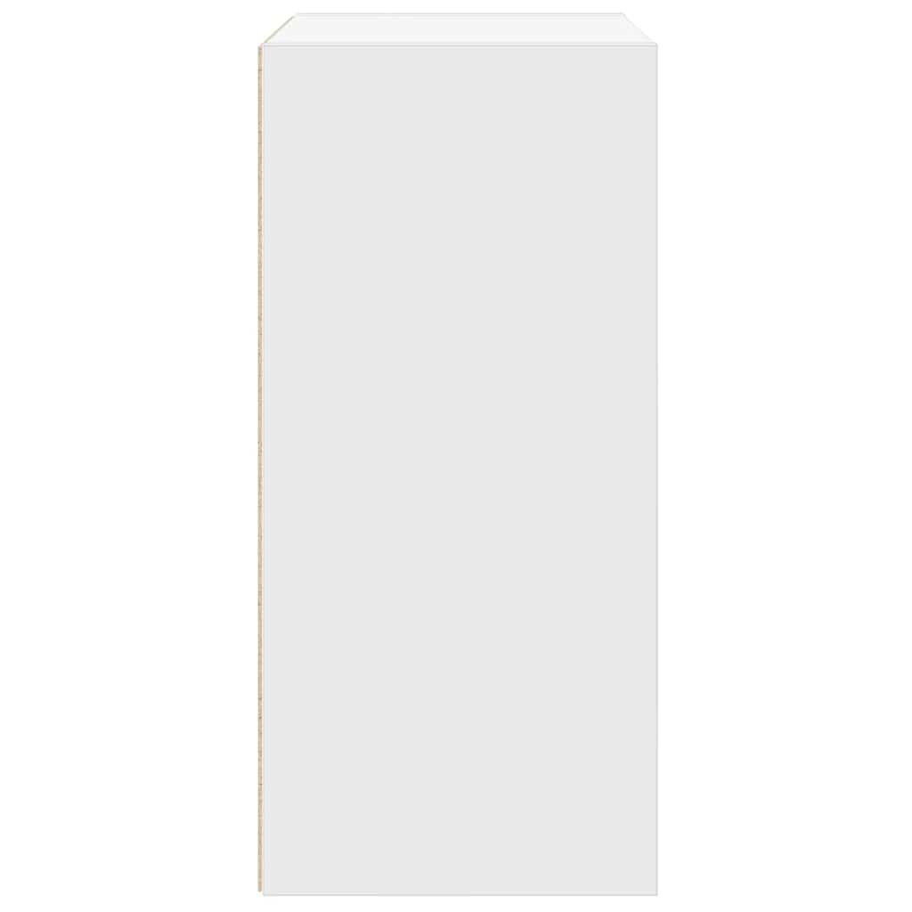 Bookcase White 31x24x52 cm Engineered Wood