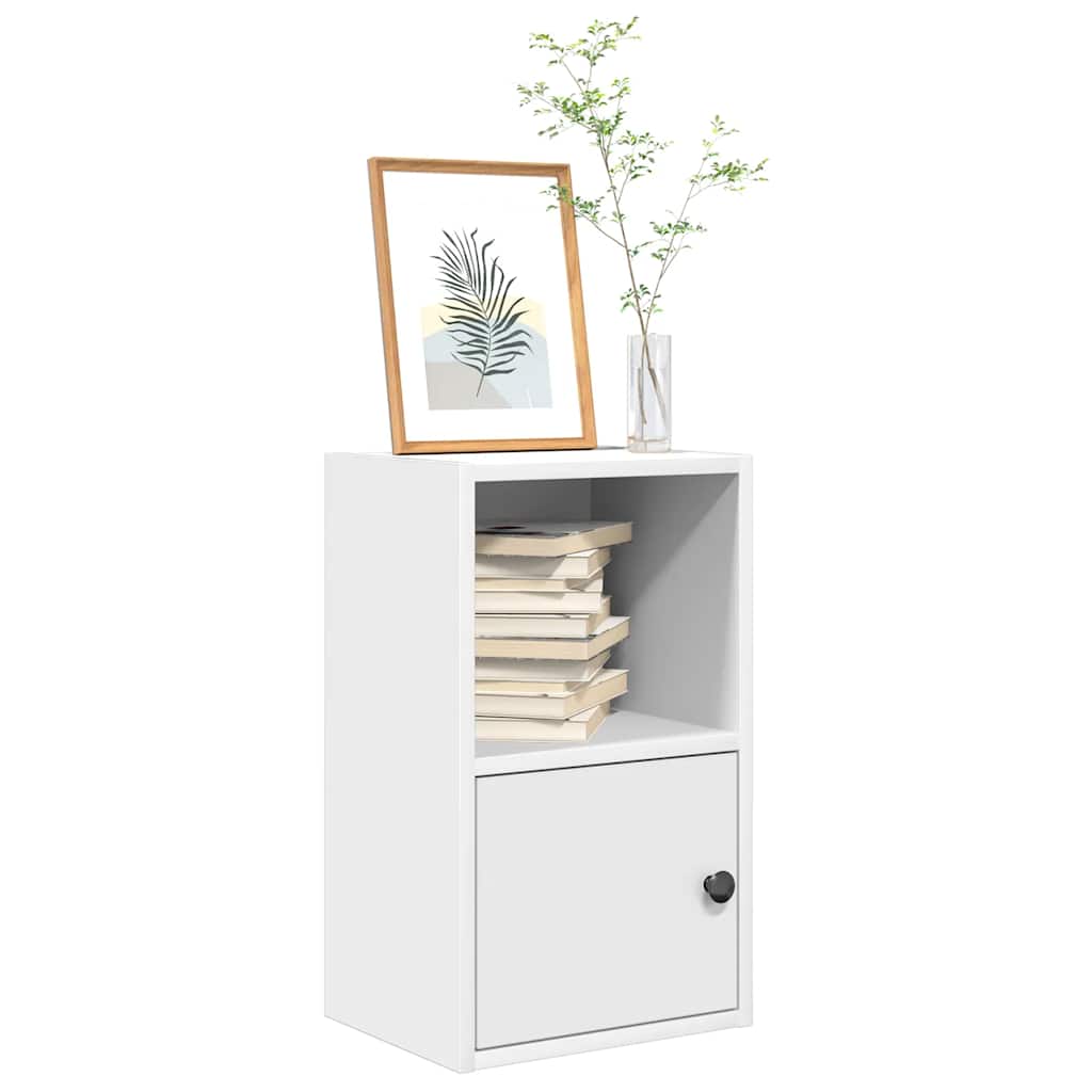 Bookcase White 31x24x52 cm Engineered Wood