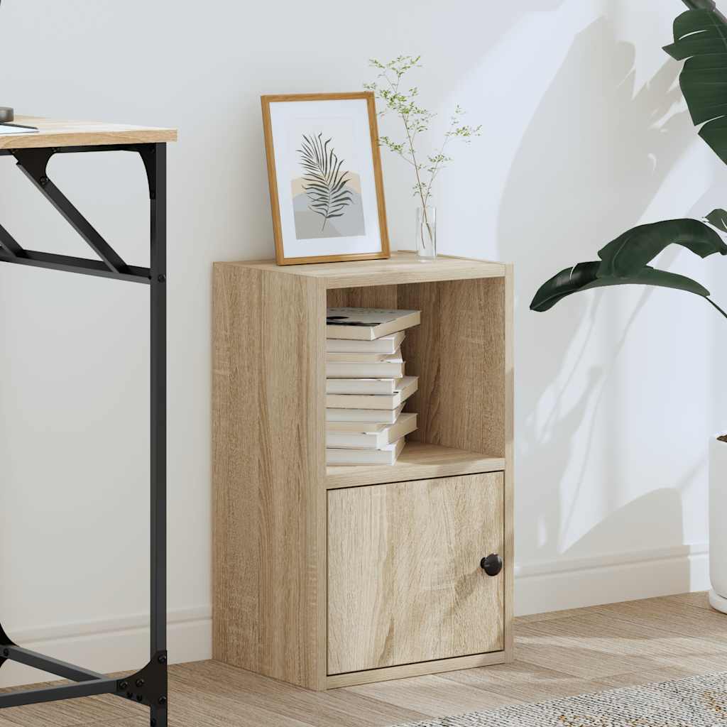Bookcase Sonoma Oak 31x24x52 cm Engineered Wood