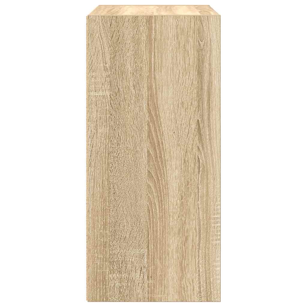 Bookcase Sonoma Oak 31x24x52 cm Engineered Wood