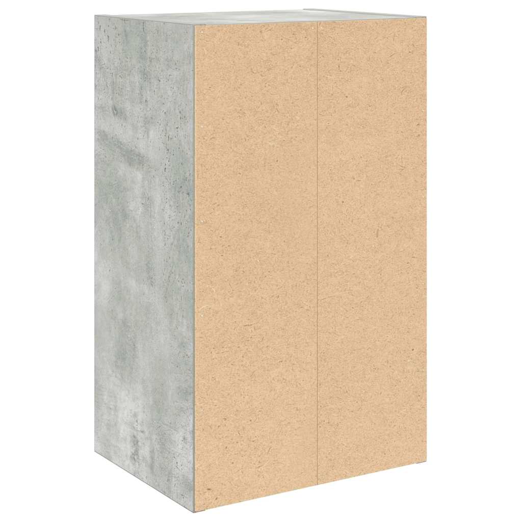 Bookcase Concrete Grey 31x24x52 cm Engineered Wood