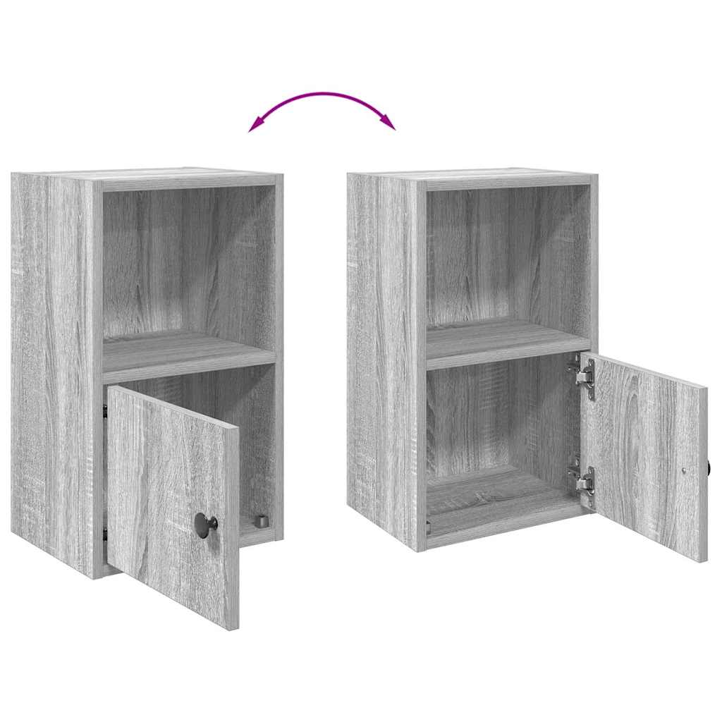 Bookcase Grey Sonoma 31x24x52 cm Engineered Wood