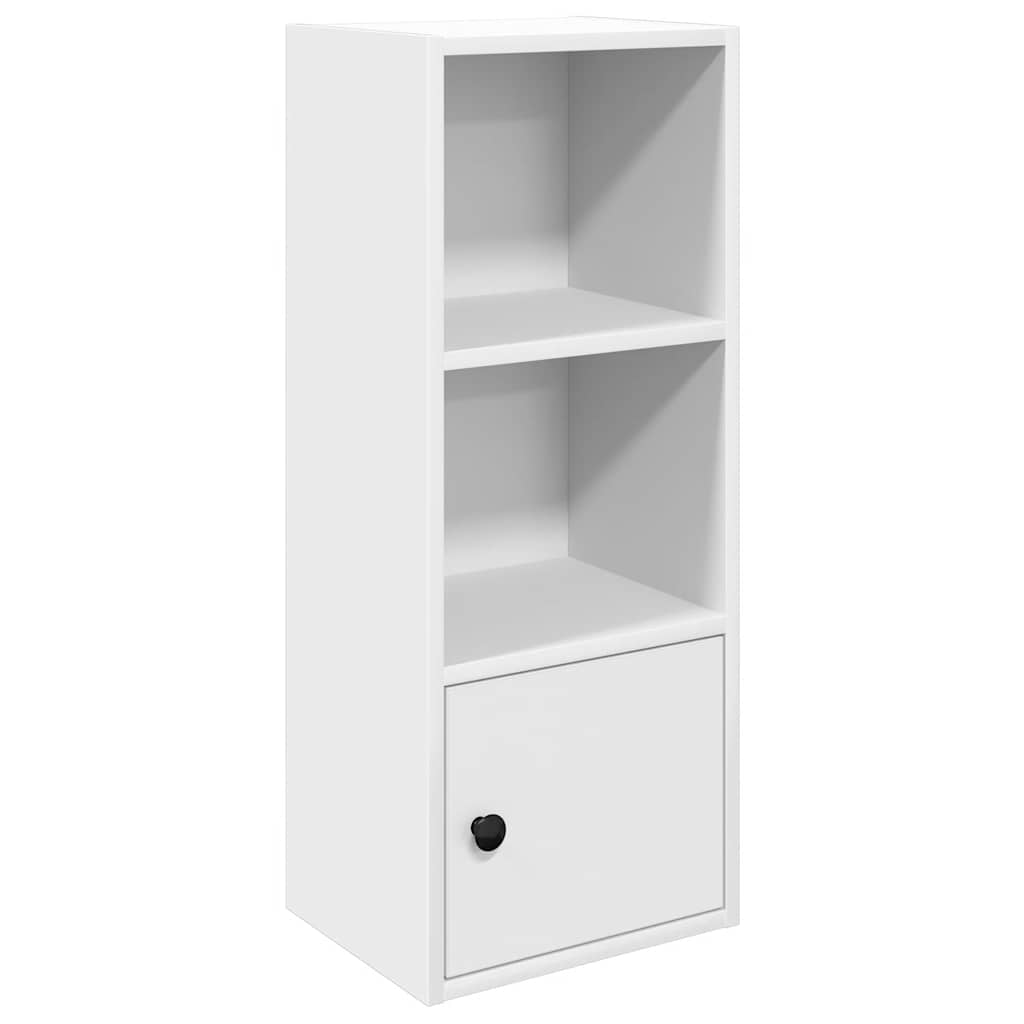Bookcase White 31x24x77 cm Engineered Wood