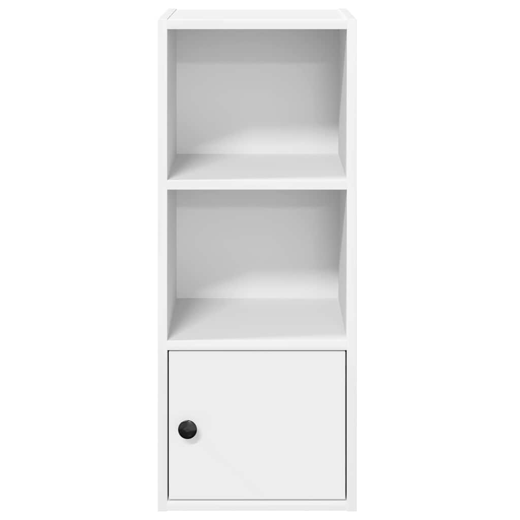 Bookcase White 31x24x77 cm Engineered Wood