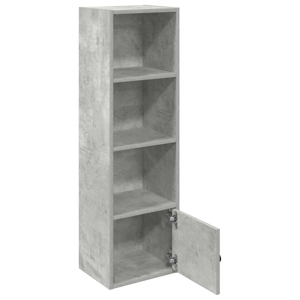 Bookcase Concrete Grey 31x24x102 cm Engineered Wood