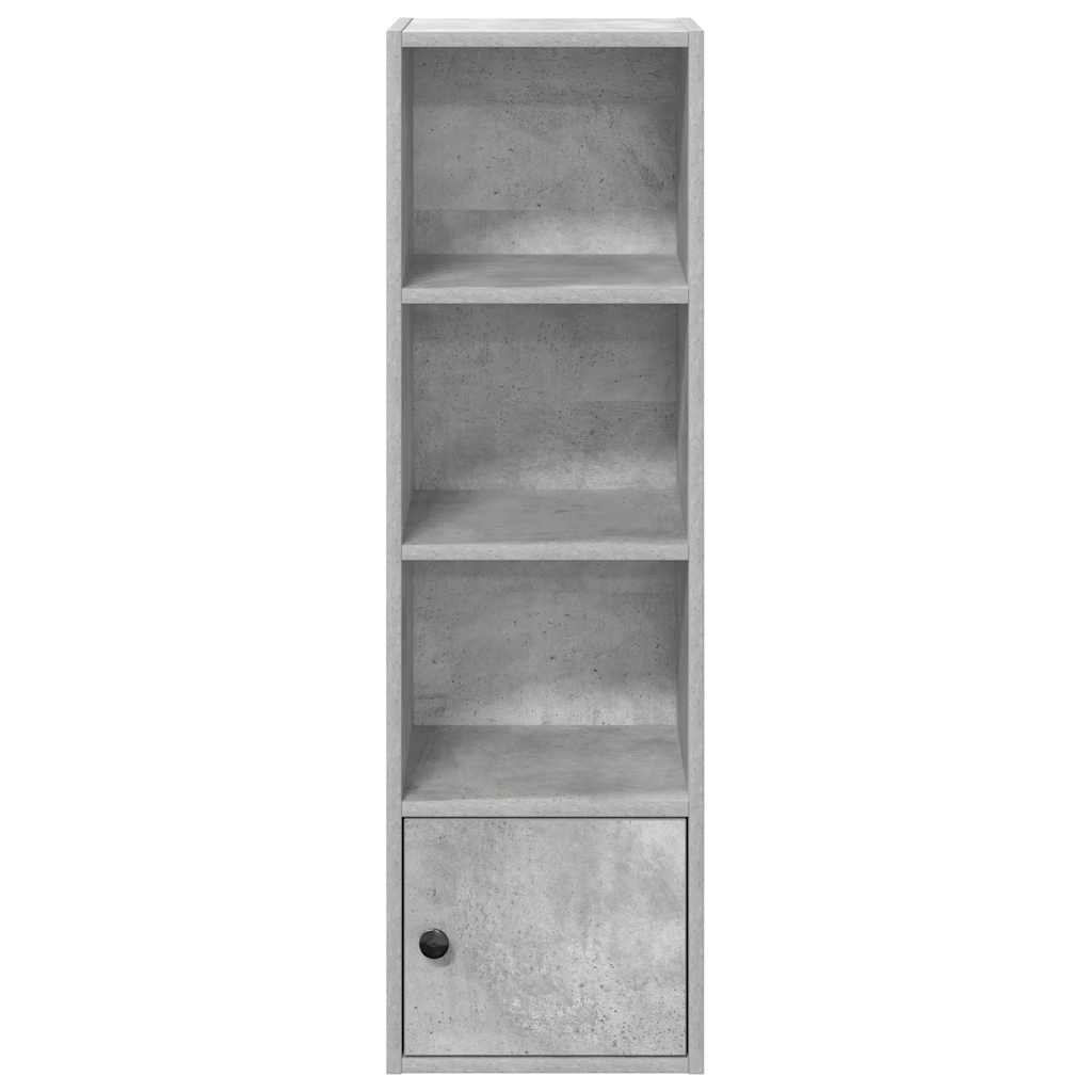 Bookcase Concrete Grey 31x24x102 cm Engineered Wood