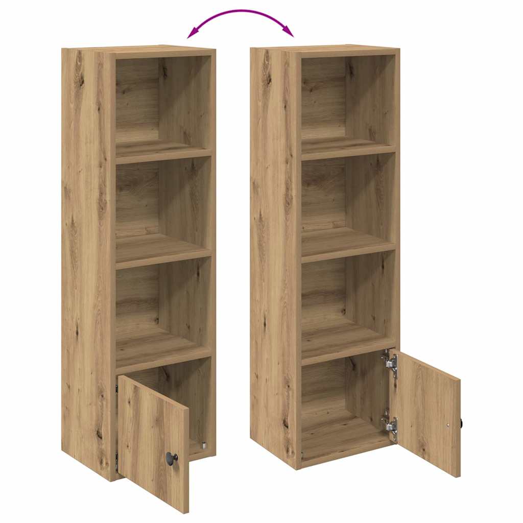 Bookcase Artisan Oak 31x24x102 cm Engineered Wood